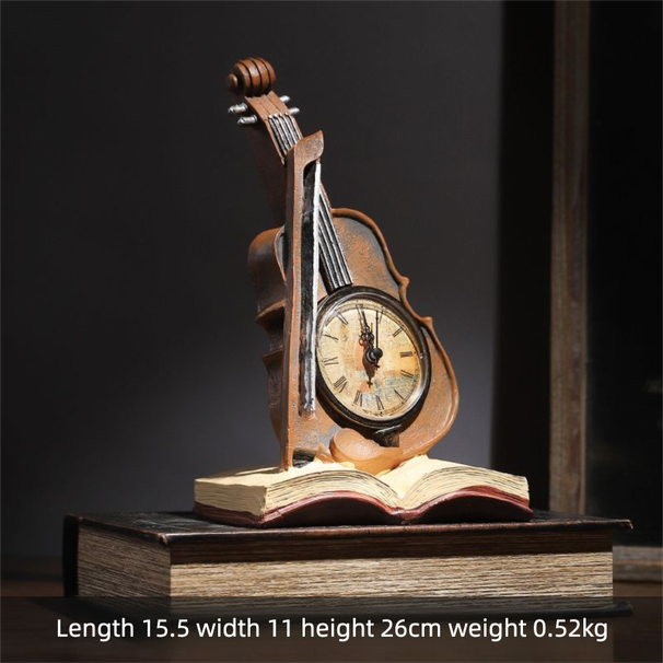 Creative Desktop Violin Ornament Home Living TV Wine Cabinet Study Room Pen Holder Decoration Display_maomaolike.com