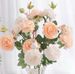 Artificial 3-Pronged Foreign Peony Rose Bouquet Wedding Living Room Decoration Plastic Fake Silk Flower Wholesale_maomaolike.com