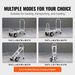 VEVOR Aluminum Folding Hand Truck, 4 In 1 Design 1000 Lbs Capacity, Heavy Duty Industrial Collapsible Cart, Dolly Cart With Rubber Wheels For Transport And Moving In Warehouse, Supermarket, Garden_maomaolike.com
