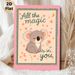 Koala Inspirational Quote Painting Poster, Cute Cartoon Style Poster, Lovely Koala With Warm Motivational Phrase, Decorated With Stars, Hearts And_maomaolike.com