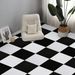 Self-adhesive Black And White Grid Dormitory Waterproof Moisture-proof Renovation Furniture Floor Removable Decorative_maomaolike.com