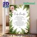 Spanish Lord's Prayer Painting Poster, Delicate Pink Rose & Fern Framed Calligraphy Poster, Calming Spiritual Wall Art Suitable For Home, Prayer Space_maomaolike.com