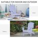 Wooden Adirondack Chair, Outdoor Patio Lawn Chair With Cup Holder, Weather Resistant Lawn Furniture, Classic Lounge For Deck, Garden, Backyard, Fire Pit, Gray_maomaolike.com