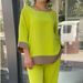 Women's Clothing loose large size casual round neck top shirt straight pants suit_maomaolike.com