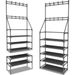 5-Tier Shoe Rack Shoe Storage For Entryway,Narrow Shoe Rack,Coat And Shoe Rack With 8 Hooks_maomaolike.com