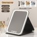 LED Makeup Foldable Portable Eyeglass Vanity Desktop Light-Up Dormitory Office Mirror_maomaolike.com
