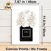 Perfume Bottle With White Peonies Painting Poster, Elegant Sleek Artistic Poster, Sophisticated Decorative Accent For Bedroom, Living Room And Vanity_maomaolike.com