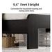 Bed Frame Queen Size, Wood Platform Bed Frame With Storage LED Light Headboard And 2 USB , Noise Free,No Box Spring Needed And Easy Assembly Tool,Large Under Bed Storage,Dark Black_maomaolike.com
