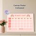 Boho Reward Chart Painting Poster, Warm Pastel Pink Bohemian Style Poster, Practical Chart To Track Daily Tasks And Reward Goals, Ideal For Home Or_maomaolike.com