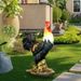 22.4" Rooster Garden Statues For Garden - Life Sized Concrete Chicken Decorations Art Decor Statues For Outdoor, Garden, Lawn_maomaolike.com