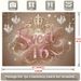 Sweet 16 Birthday Backdrop - 2D Flat Polyester Banner With Rose Golden Glitter Crown, Wall Hanging Photo Props, Party Decor_maomaolike.com
