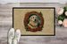 Great Pyrenees Christmas Flowers Doormat Front Door Mat Indoor Outdoor Rugs For Entryway, Non Slip Washable Low Pile, 24H X 36W_maomaolike.com