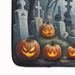 English Bulldog Spooky Halloween Memory Foam Kitchen Mat Machine Washable Anti-Fatigue Mat Cushion Comfort Bath Mat Or Kitchen Rug_maomaolike.com
