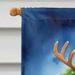 Rottweiler Christmas Reindeer House Flag Large Porch Sleeve Pole Decorative Outside Yard Banner Artwork Wall Hanging, Polyester, House Size, Multicolor_maomaolike.com