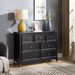 Modern 7 Drawers Dresser 7 Drawers Cabinet,Chest Of Drawers Closet Organizers And Storage Clothes Storage Drawers Cabinet For Living Room, Farmhouse Dresser Organizer White_maomaolike.com
