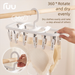Baby Child Travel Folding Rack Home Hanging Clothes Windproof Slip Storage Artifact Plastic Thickened Pet_maomaolike.com