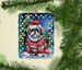 Shih Tzu Christmas Porcelain Ornament Christmas Tree Hanging Decorations For Home Christmas Holiday, Rectangle, Gift, Multicolor_maomaolike.com