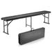 VEVOR 6FT Plastic Folding Bench Portable Outdoor Bench For Picnic Camping Garden_maomaolike.com