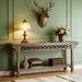 Farmhouse Console Table, 70.8" Narrow Wood Sofa Table With Storage_maomaolike.com