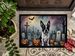Boston Terrier Spooky Halloween Doormat Front Door Mat Indoor Outdoor Rugs For Entryway, Non Slip Washable Low Pile, 24H X 36W_maomaolike.com