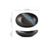 Japanese Style Oval Deep Plate Yuanbao Plate Commercial Household Black White Ceramic Cold Noodle Bowl Hotel Restaurant Special Plate_maomaolike.com