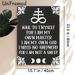 Leviathan Cross & Self-empowerment Quote Painting Poster, Vintage Gothic Monochrome Poster, Dark-toned Design With Ornate Scrolls, Moon Phases And_maomaolike.com