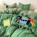 Wholesale INS Cartoon Style Full Towel Embroidered Brushed 4-Piece Autumn Winter Thickened Warm Pure Cotton Four-Piece Bedding Set_maomaolike.com