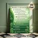 Infrared Sauna Benefits Painting Poster, Fresh Green Informative Graphic Poster, Educational Health Reference Ideal For Spa, Wellness Space And Home_maomaolike.com