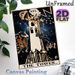 The Tower Tarot Card Painting Poster, Vintage Illustrated Tarot Scene Poster, Classic Occult Artwork With Starry Backdrop, Ideal For Mystical Home_maomaolike.com