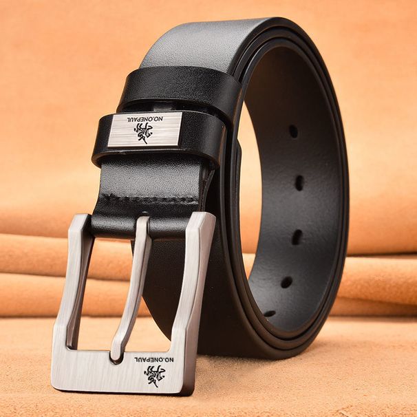 New Trend High Quality Buckled Jeans Leather Casual Business Cowboy Belt Men's Fashion Designer_maomaolike.com