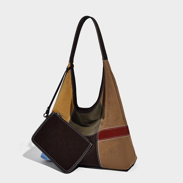 European And American Retro Colorful Patchwork Casual Simple Handbag Shoulder For Women 2026 New Trendy Fashion Crossbody Bag_maomaolike.com