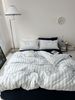 Wholesale Japanese Style Mixed Woven Striped Pure Four-Piece All-Cotton Retro Vintage Washed Cotton Solid Color 4-Piece Set_maomaolike.com