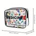 Medicine Cosmetic Women Large Capacity Organizer Easy Wipe Clean Pouch Daily Use Trip Toiletry Travel Bag_maomaolike.com