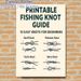 Fishing Knot Guide Painting Poster, Informative Illustrated Step-by-step Fishing Knots Poster, Practical Reference With 10 Easy Knots For Beginner_maomaolike.com