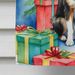 Papillon Christmas Reindeer House Flag Large Porch Sleeve Pole Decorative Outside Yard Banner Artwork Wall Hanging, Polyester, House Size, Multicolor_maomaolike.com