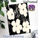 Abstract Floral Painting Poster, Monochrome Minimalist Abstract Flower & Branch Scene Poster, Sleek Artistic Wall Decor Suitable For Living Room_maomaolike.com