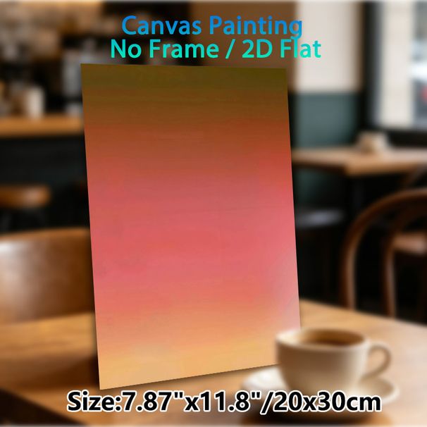 Gradient Abstract Painting Poster, Soft-toned Smooth Warm Color Gradient Poster, Calming Visual Decor Ideal For Living Room, Bedroom And Office_maomaolike.com
