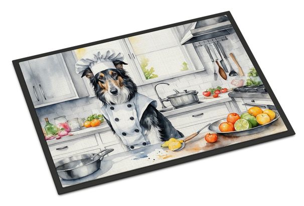 Borzoi The Chef Doormat Front Door Mat Indoor Outdoor Rugs For Entryway, Non Slip Washable Low Pile, 24H X 36W_maomaolike.com