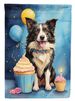 Border Collie Happy Birthday Garden Flag Mailbox Flag Decorative Yard Flag Banner Outside Patio Artwork Yard Flower Beds, Garden Size, Multicolor_maomaolike.com