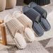Solid Color Flat Heel Women Indoor And Bedroom Lightweight Comfort Non-slip Open-toe Breathable Slippers For All Season_maomaolike.com