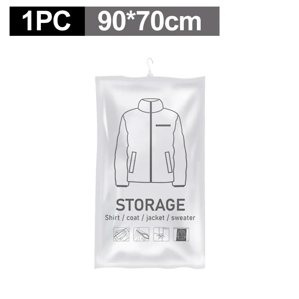 Space Saver Bags, Hanging Storage Bags Clothes, Vacuum Sealed For Suits, Dress, Jacket_maomaolike.com