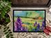 New Jersey Violet In Watercolor Doormat Front Door Mat Indoor Outdoor Rugs For Entryway, Non Slip Washable Low Pile, 24H X 36W_maomaolike.com