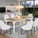 Rectangular Dining Table, 78 Inch Long Kitchen Table For 6-8 People_maomaolike.com