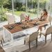 Rectangular Dining Table, 78 Inch Long Kitchen Table For 6-8 PeopleN_maomaolike.com