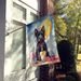 Scottish Terrier Happy Birthday House Flag Large Porch Sleeve Pole Decorative Outside Yard Banner Artwork Wall Hanging, Polyester, House Size, Multicolor_maomaolike.com