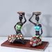 Black Holder Two-Piece Set Resin Crafts Home Living Room Candle Display Decoration Ornament_maomaolike.com