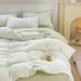 Wholesale INS Japanese Simple Striped Pure Jacquard Four-Piece Nordic Style Full Yarn-Dyed Washed Cotton 4-Piece Set_maomaolike.com