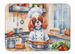 Cavalier Spaniel The Chef Memory Foam Kitchen Mat Machine Washable Anti-Fatigue Mat Cushion Comfort Bath Mat Or Kitchen Rug_maomaolike.com