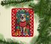 Anatolian Shepherd Dog Holiday Christmas Porcelain Ornament Christmas Tree Hanging Decorations For Home Christmas Holiday, Rectangle, Gift, Multicolor_maomaolike.com