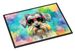 Schnauzer Hippie Dawg Doormat Front Door Mat Indoor Outdoor Rugs For Entryway, Non Slip Washable Low Pile, 24H X 36W_maomaolike.com